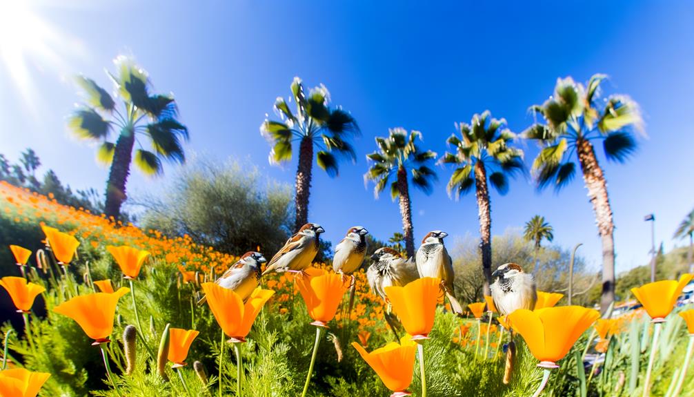 sparrows thrive in california