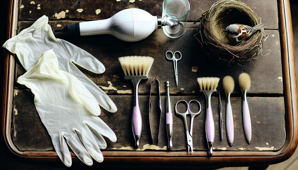 spring cleaning bird nests