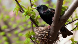 starlings eating sparrow eggs