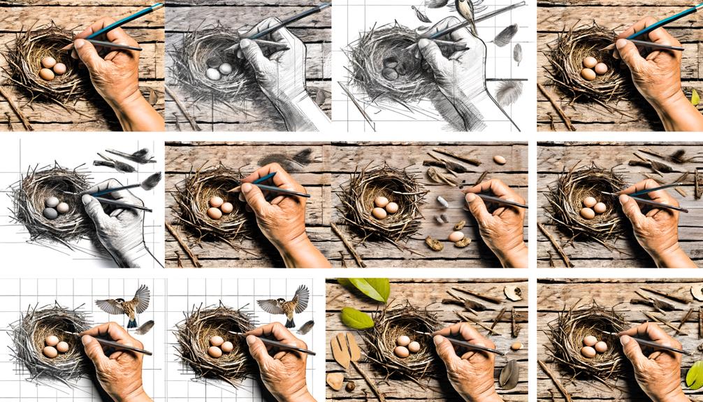 step by step sparrow nest guide