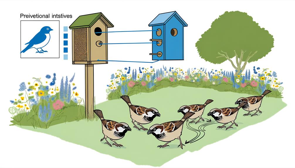 study sparrow behavior closely