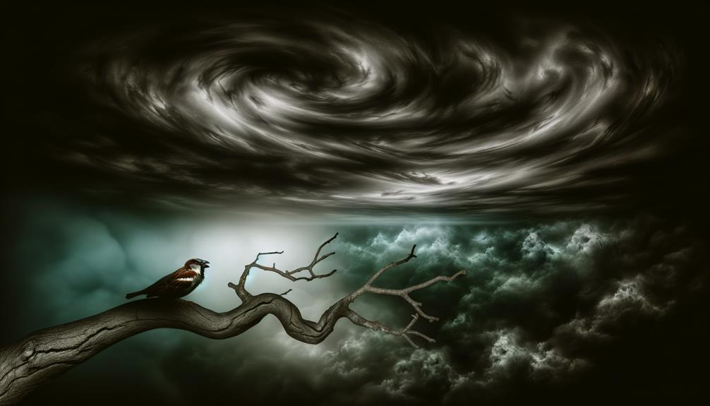 symbolism of black sparrows