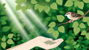 taming a chipping sparrow