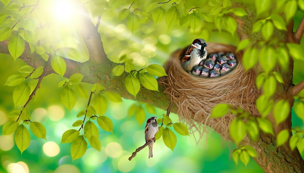 understanding sparrow nesting behavior