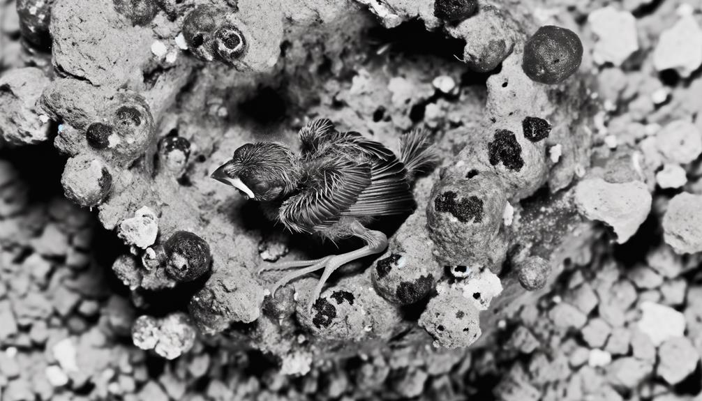 unusual bird feces color