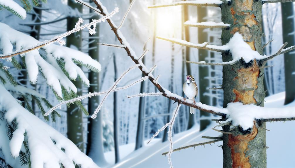 white throated sparrows sing all winter